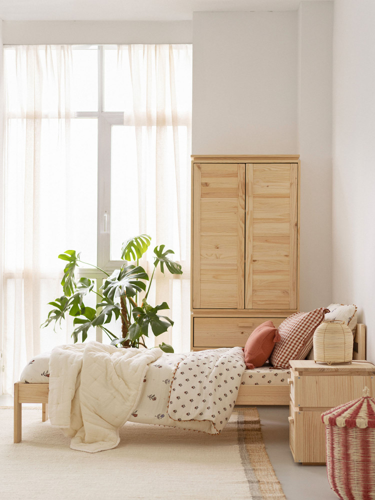 Letto singolo LORE da 90 cm in legno | LUFE 2