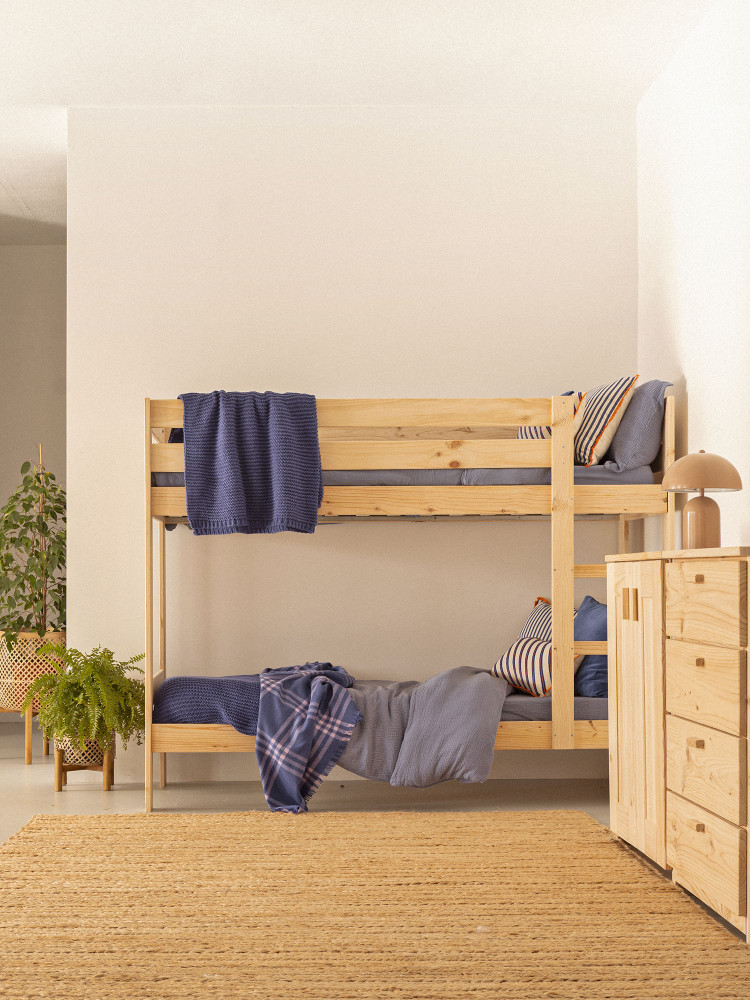 Letto a castello per bambini in legno da 80 cm | LUFE 2