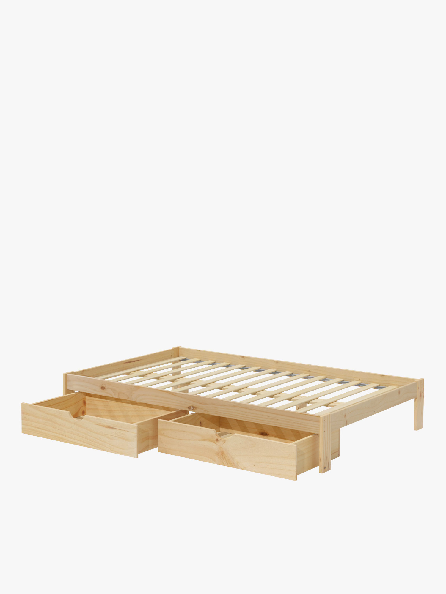 Cama BASO de casal de 140 cm com gavetas | LUFE
