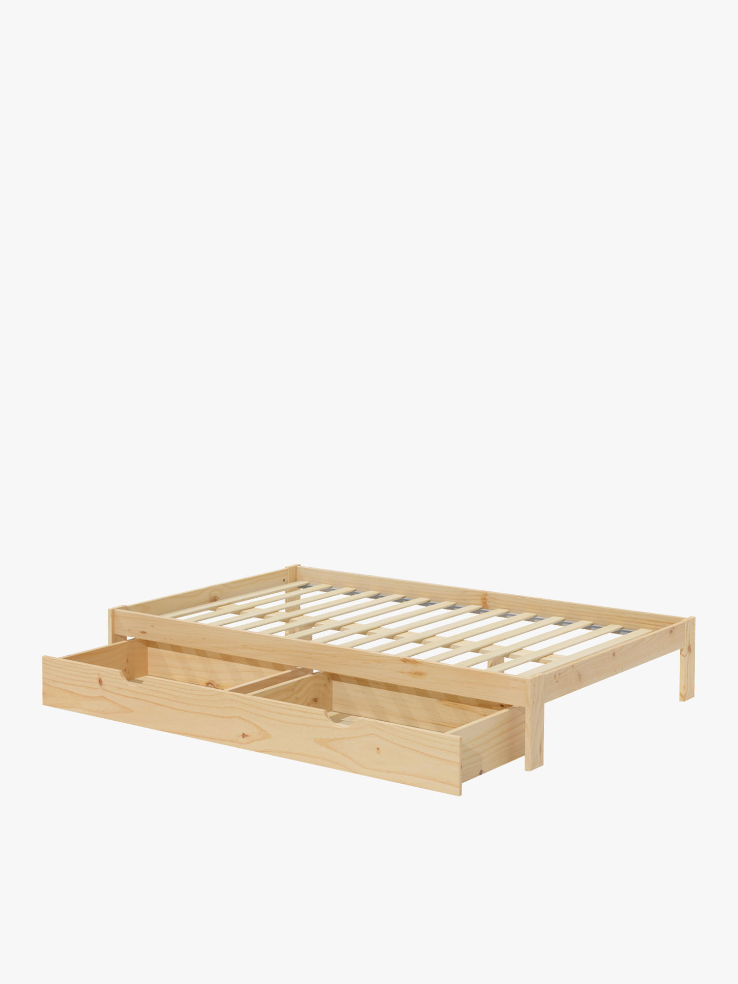 Cama BASO de casal de 140 cm com gavetas | LUFE