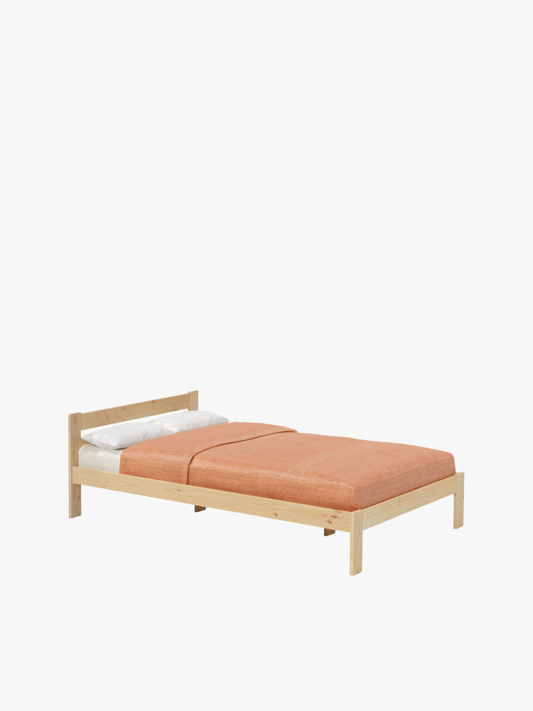 Letto alla francese LORE 140 cm in legno | LUFE