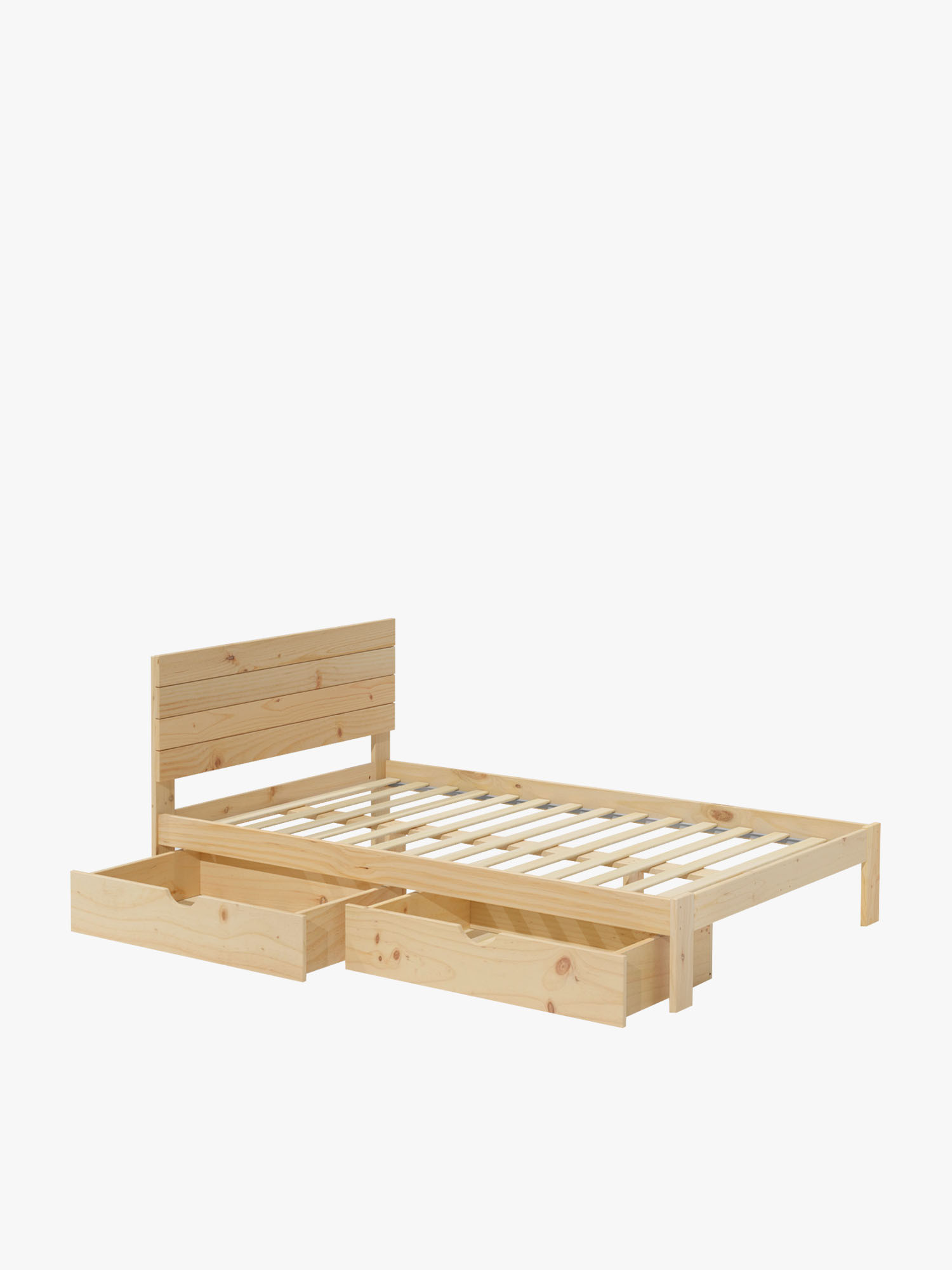 Cama TESTA de casal de 140 cm com gavetas | LUFE
