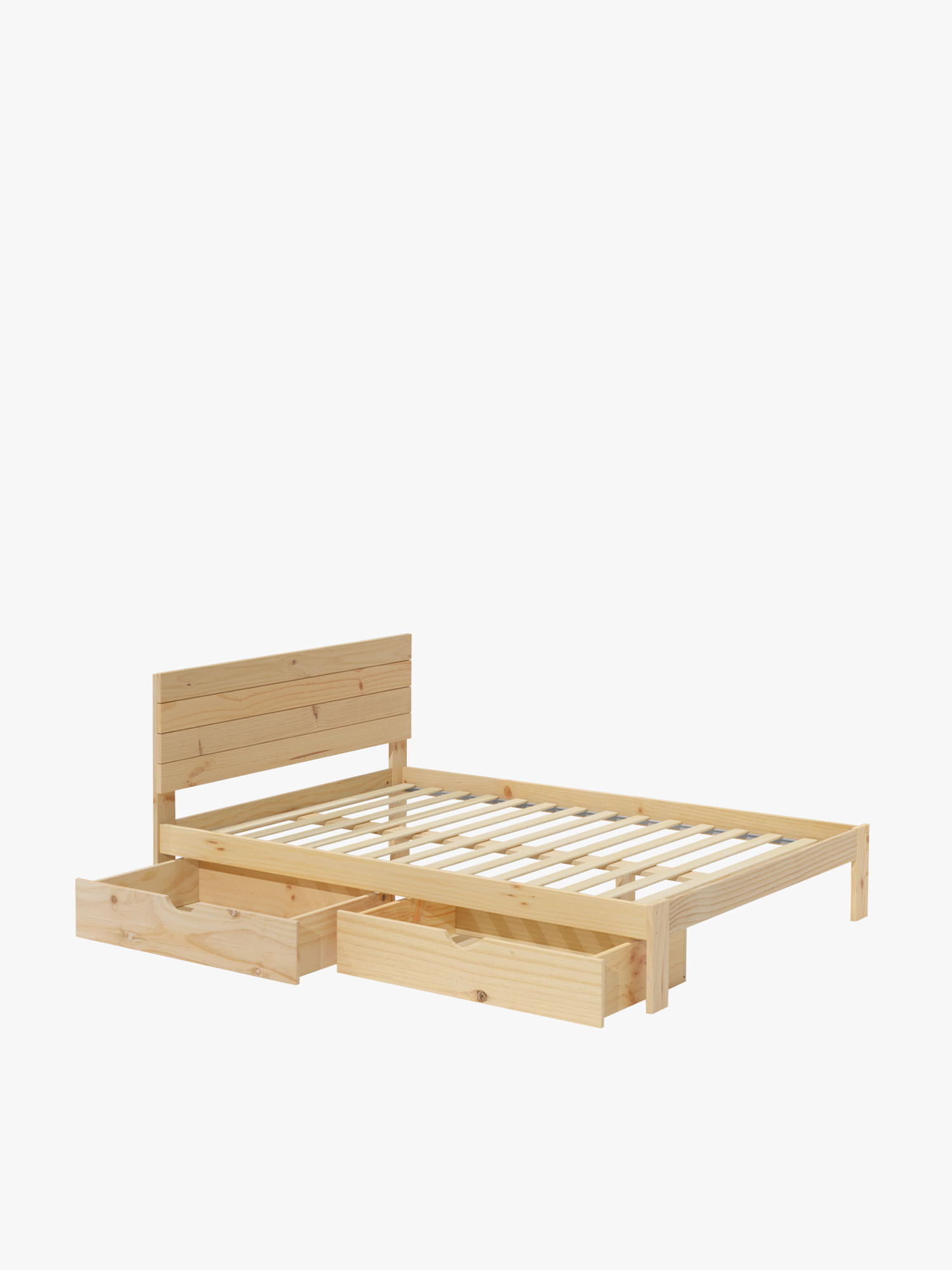 Letto matrimoniale TESTA 160 cm con cassetti | LUFE