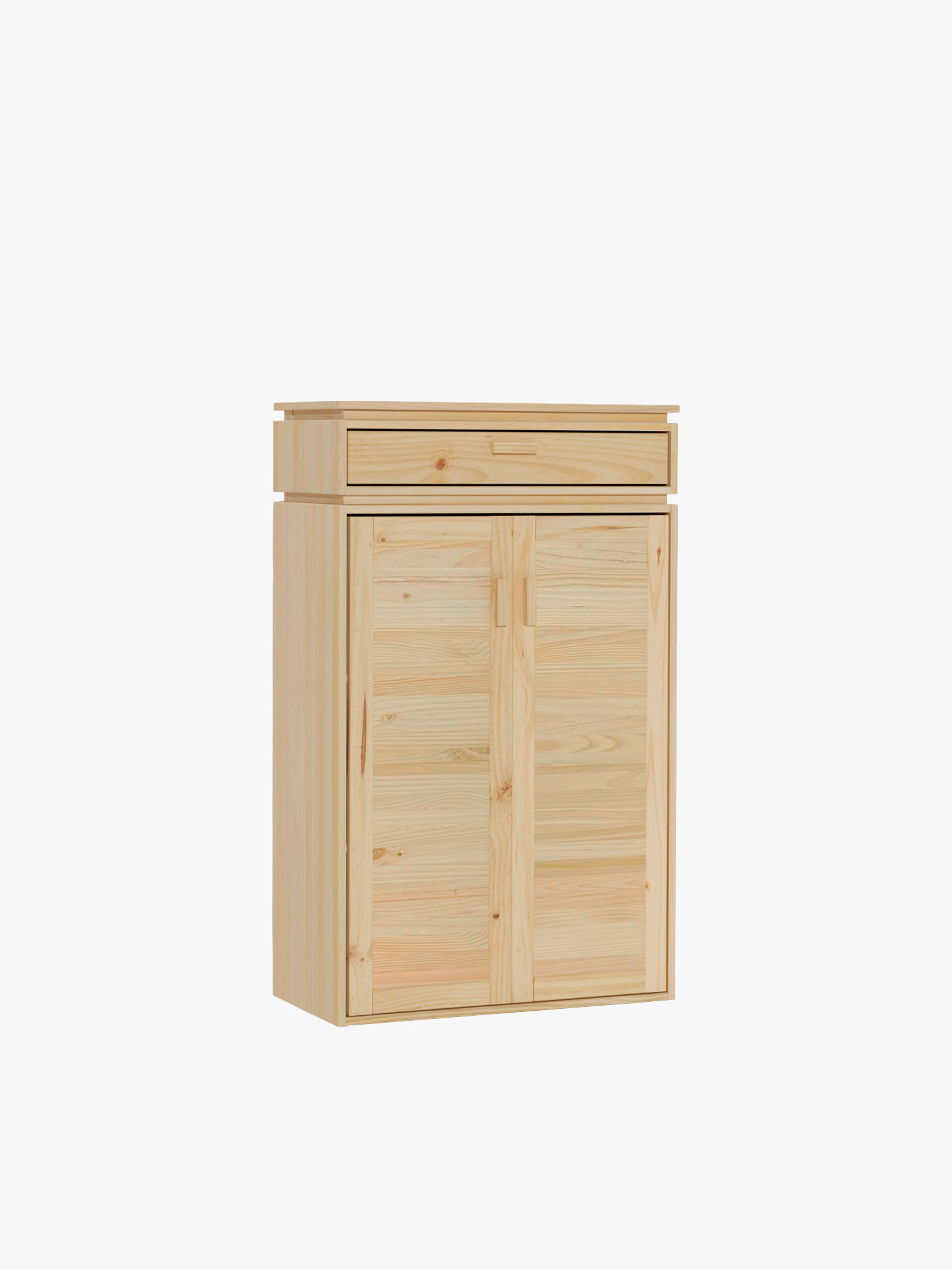 Armoire d'entrée en bois naturel avec tiroir | LUFE