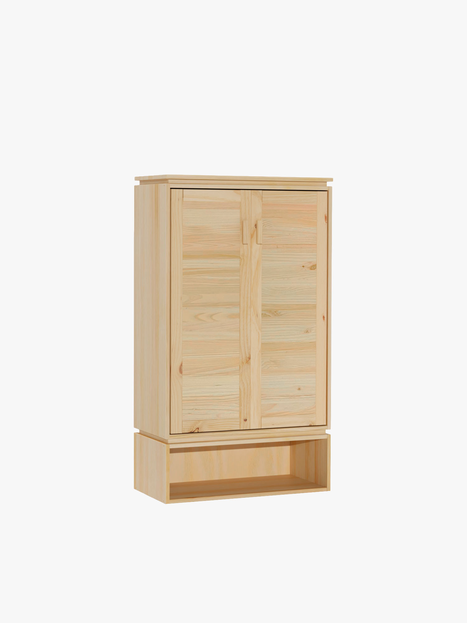 Armoire à chaussures en bois naturel avec creux | LUFE