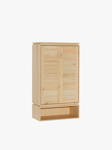 Armoire à chaussures en bois naturel avec creux | LUFE