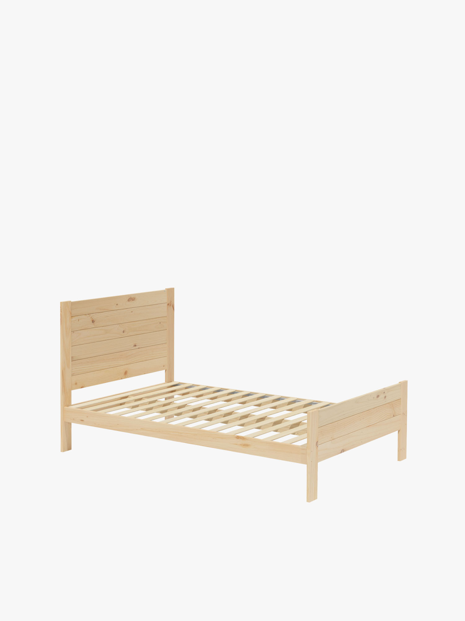 Lit 135 en bois de pin massif style rustique | LUFE