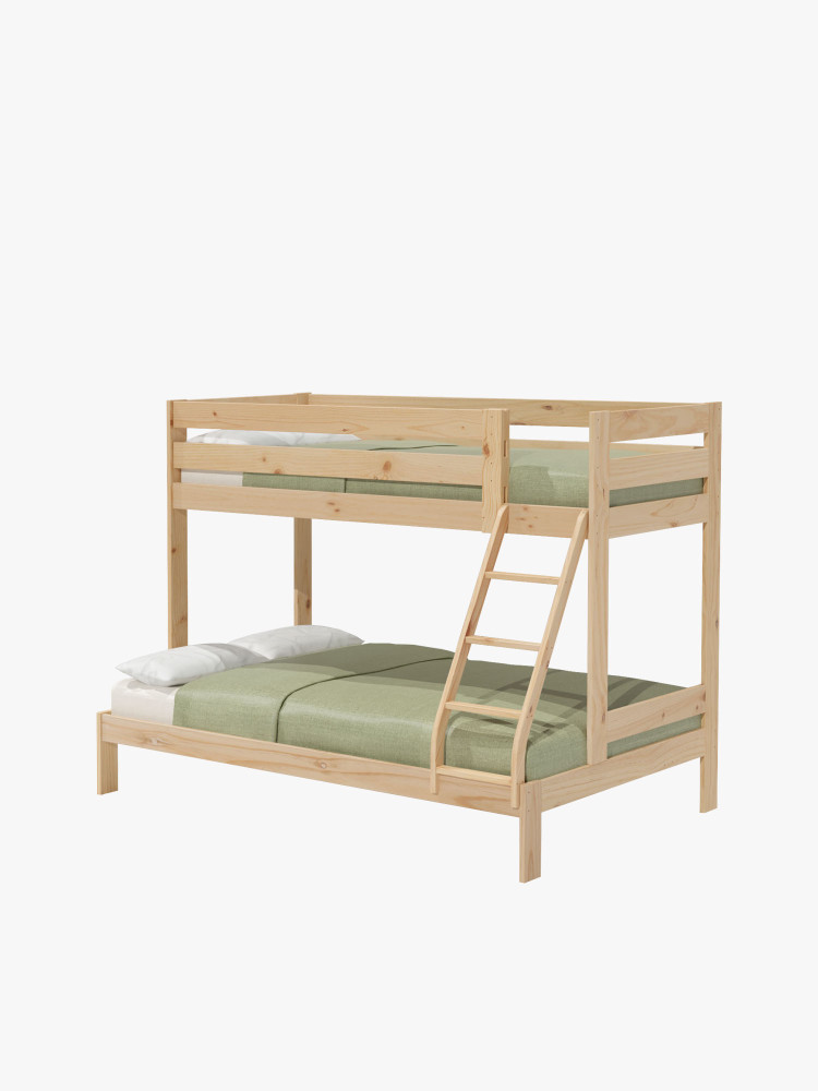 Litera triple de madera cama 90 y 140 | LUFE