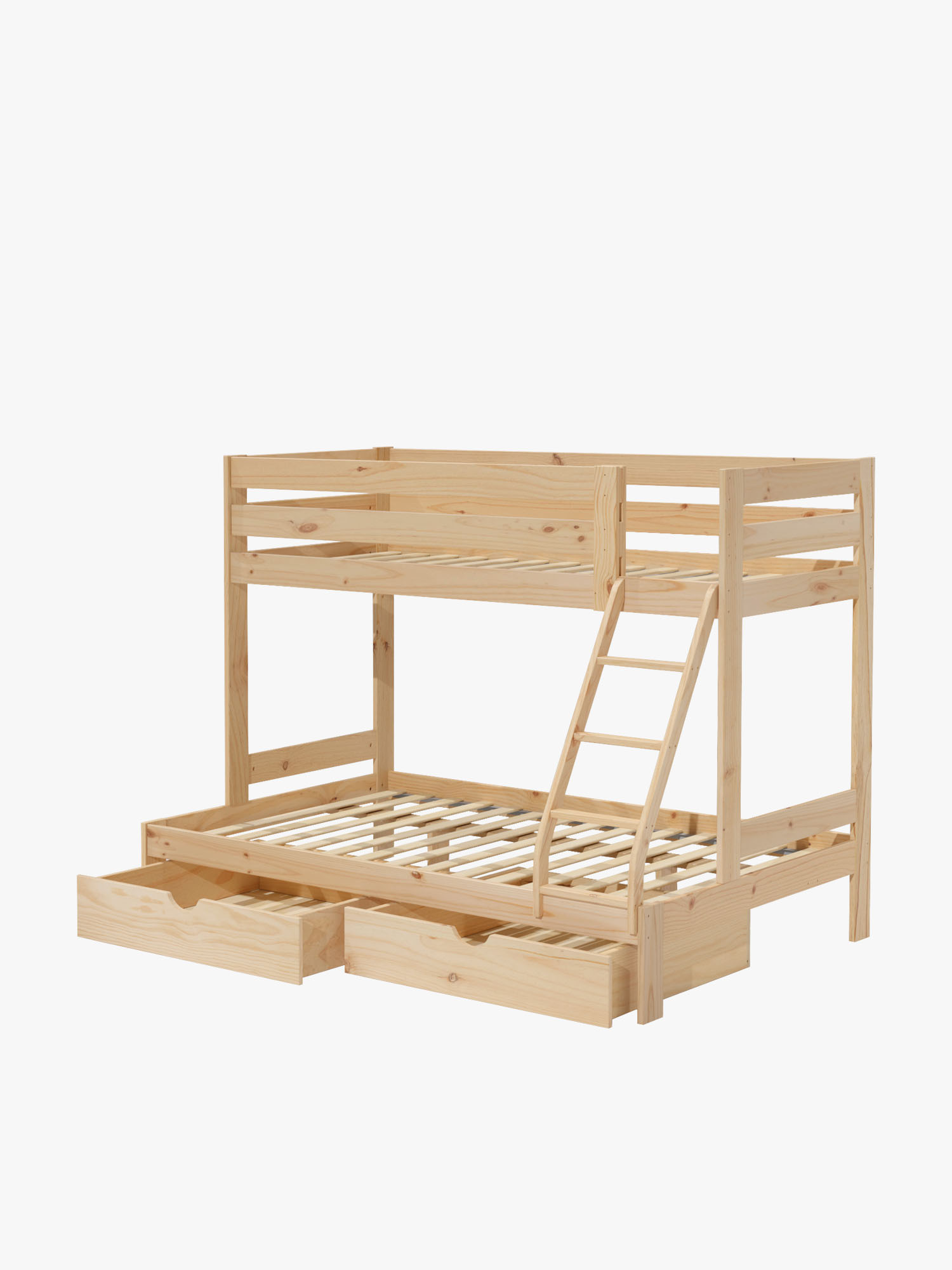 Beliche de casal cama 90 e 135 com gavetas | LUFE