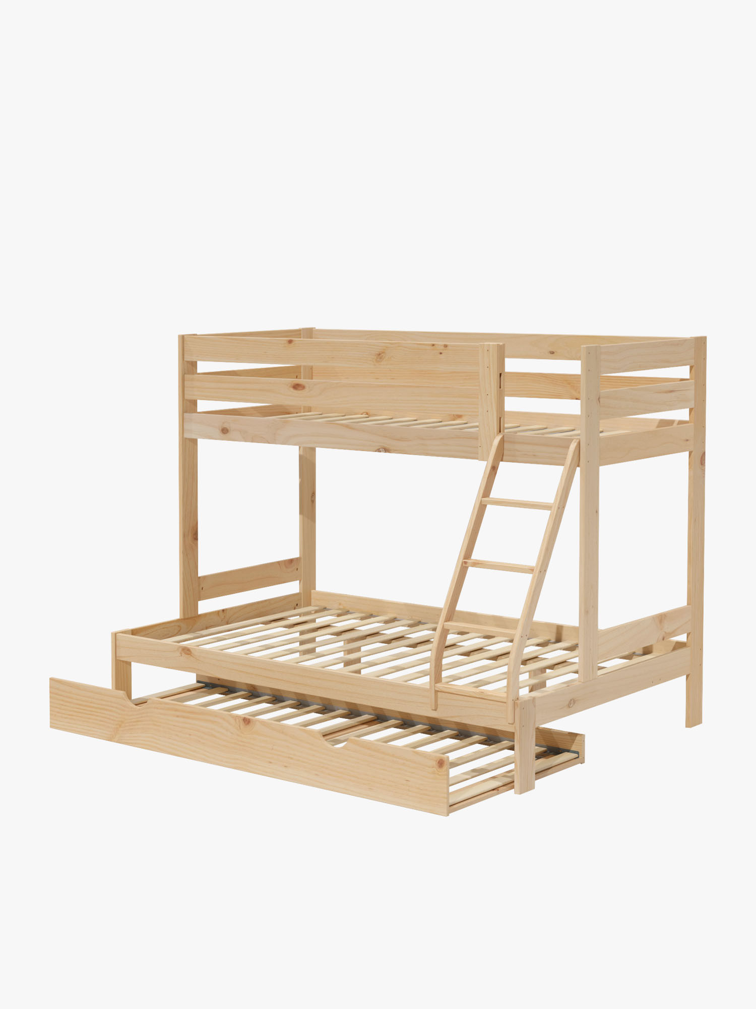 Litera triple cama 90 y 135 con cama nido | LUFE