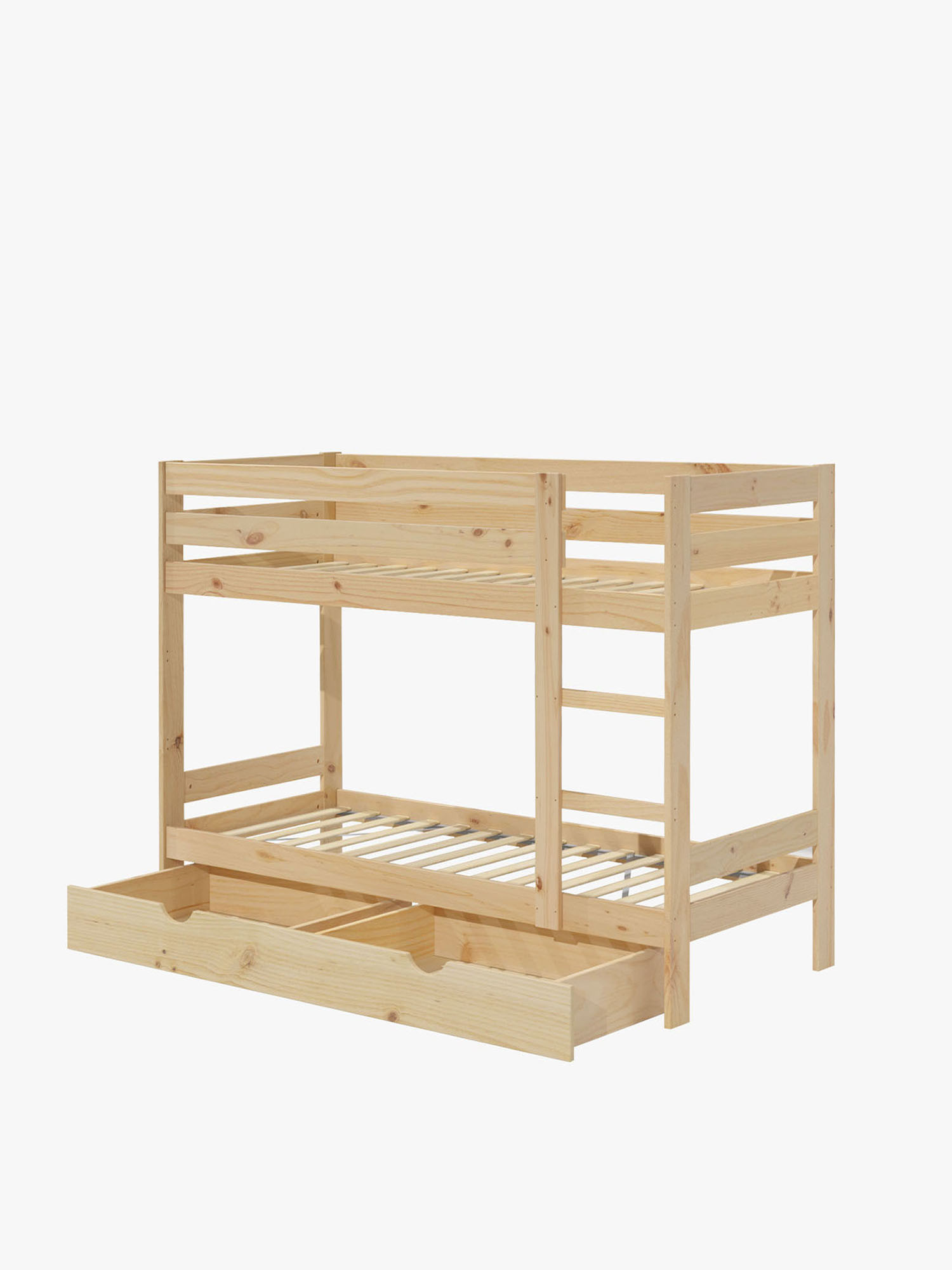 Litera infantil LORE de madera de 80 cm con cajón | LUFE