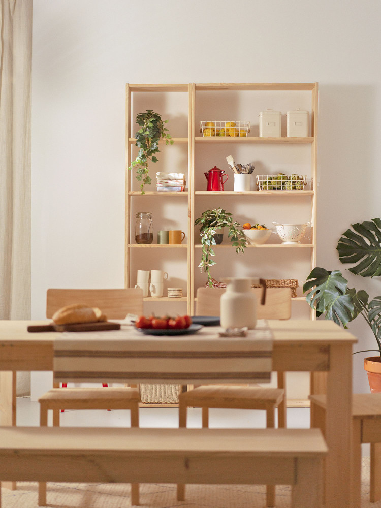 Scaffale basic 7 ripiani in legno | LUFE 2