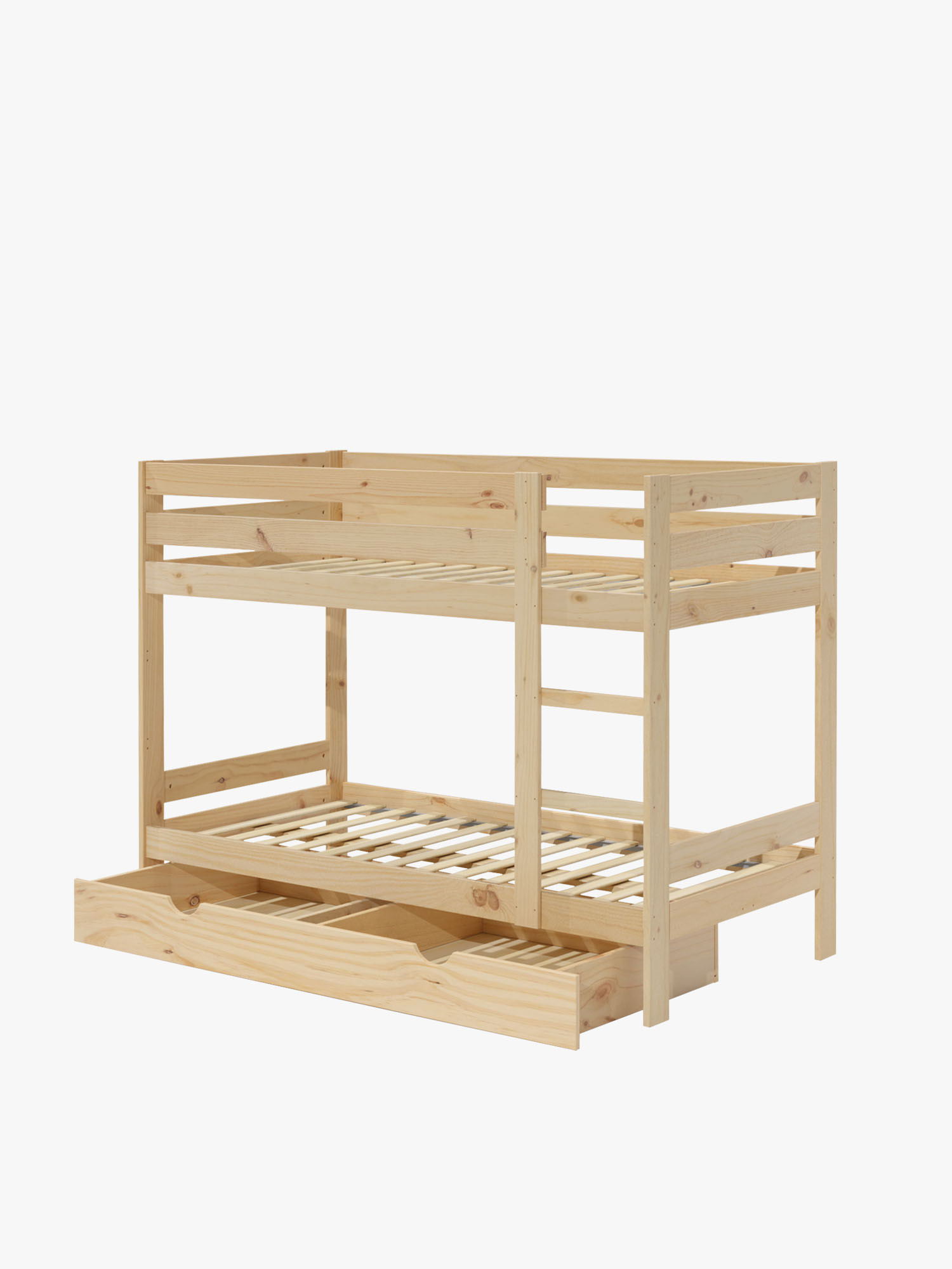 Lit superposé 105 en bois avec tiroir de rangement | LUFE