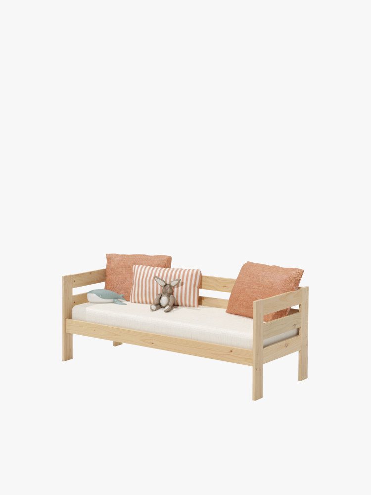 Divano letto per bambini in legno da 70X160 cm | LUFE