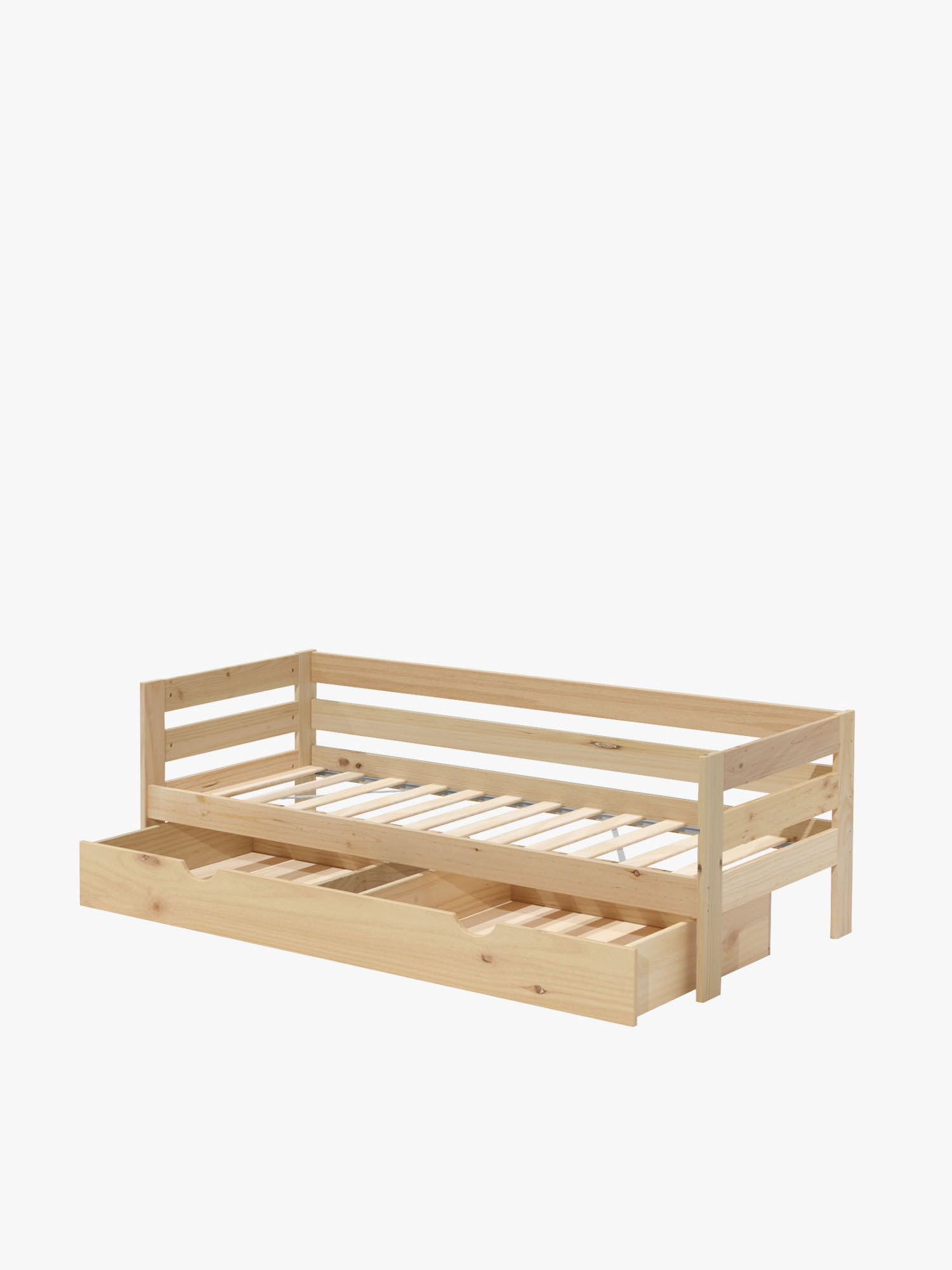 Divano singolo da 80 cm in legno con cassetto LORE | LUFE