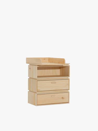 Cómoda modular com muda-fraldas removível para bebé | LUFE