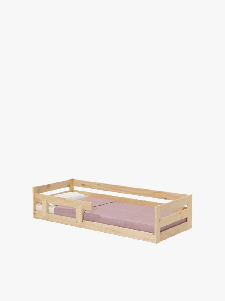Lit enfant Montessori 80 en bois naturel | LUFE