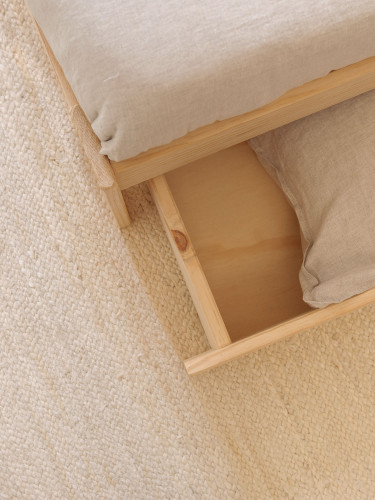 Tiroirs de rangement profondeur 90 cm en bois | LUFE