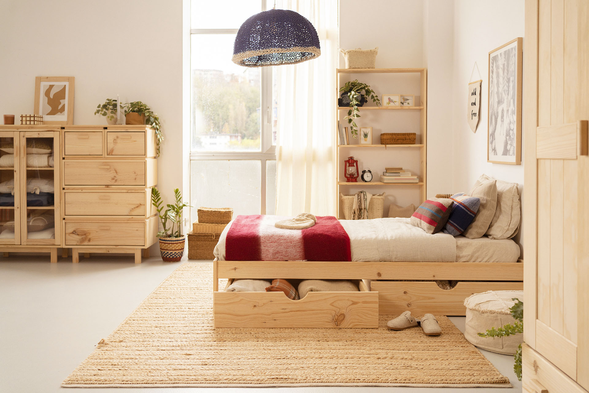 BASO cama individual 80 con 2 cajones