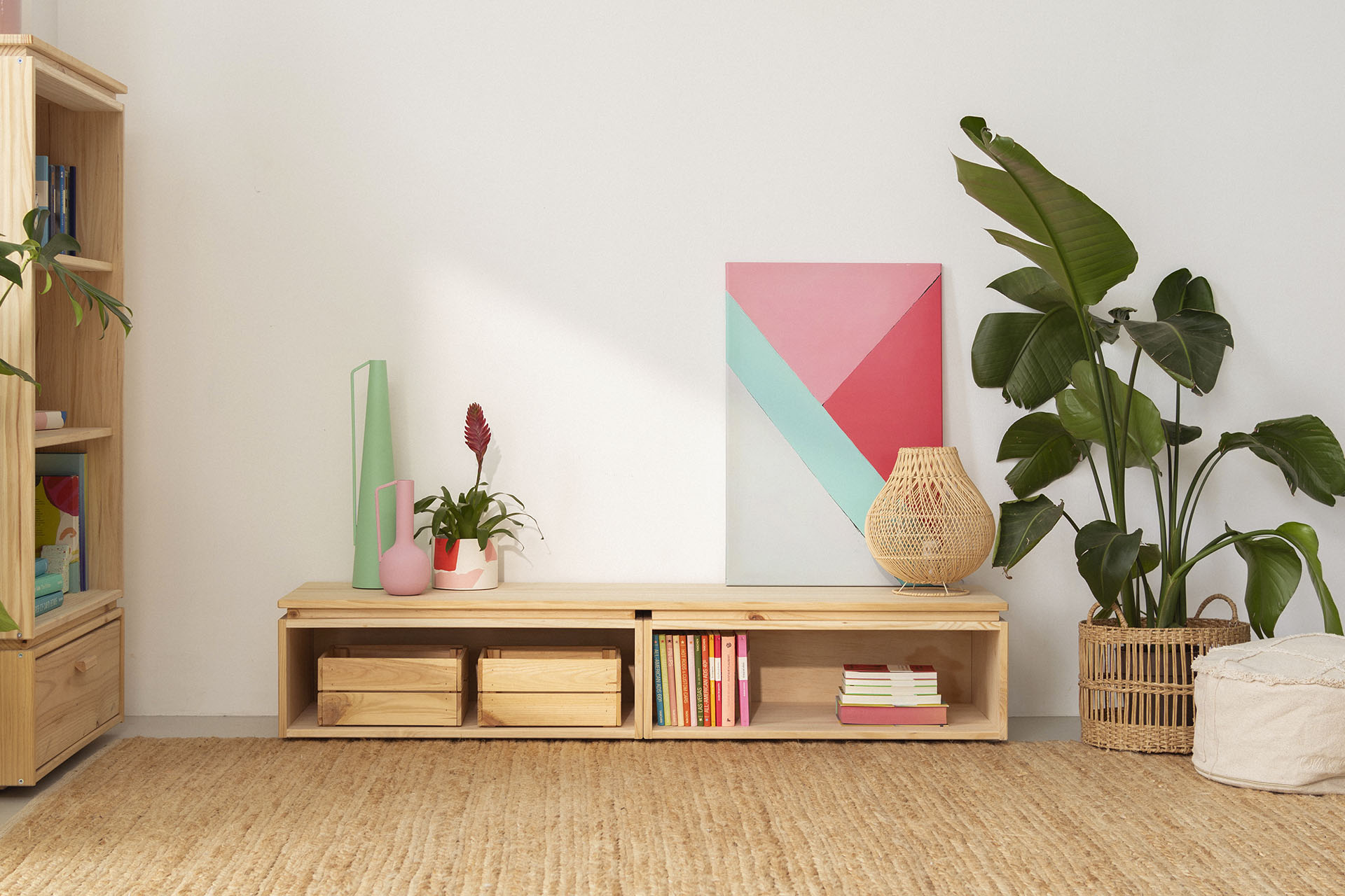 Imagen de ambiente 1 para:Muebles bajo de TV con huecos 