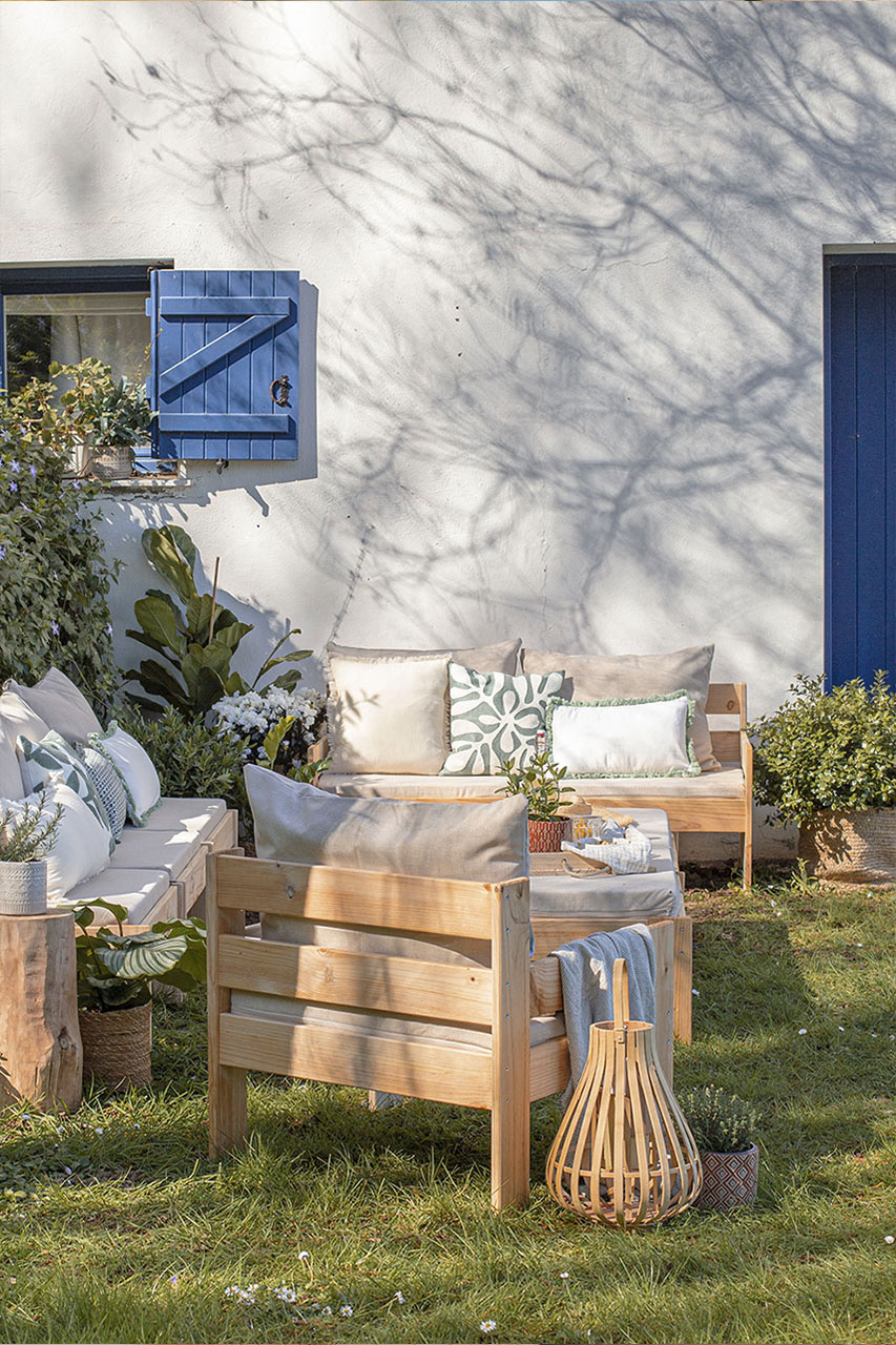 OREKA sillón modular con brazo derecho para exterior